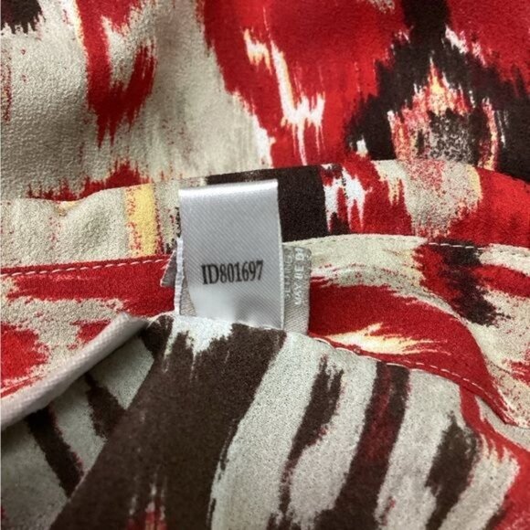 Chico’s Women’s Shirt Long Sleeve Button Down Aztec Blouse Multi size 3 (US16) - Picture 8 of 8